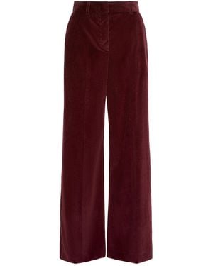 Weekend by Maxmara Cotton Velvet Trousers - Red