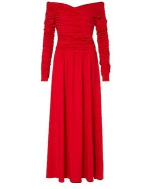 Altuzarra Off-The-Shoulder Dress - Red