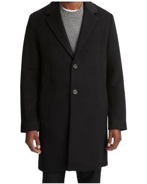 Vince Italian Wool Blend Coat - Black