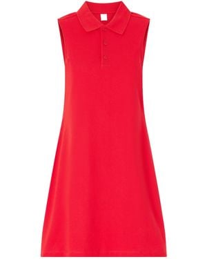 Flore Flore Cotton-Piqué Mini Dress - Red