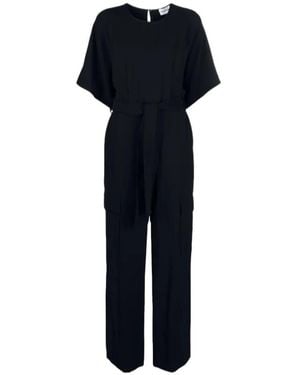 P.A.R.O.S.H. Poker Short-Sleeve Jumpsuit - Blue