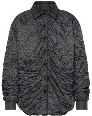 Maison Margiela Buttoned Quilted Jacket - Grey