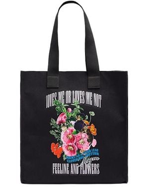 MSGM Tote Vertical Bag - Black