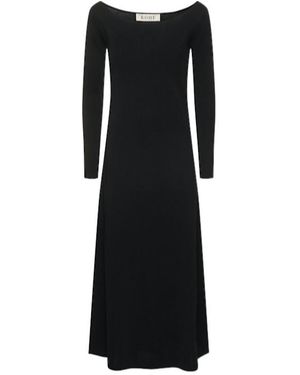Rohe Off-The-Shoulder Knitted Dress - Black