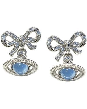 Vivienne Westwood Bow Earrings - White