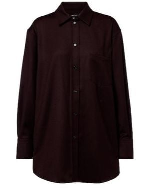 Victoria Beckham Virgin Wool Shirt - Purple
