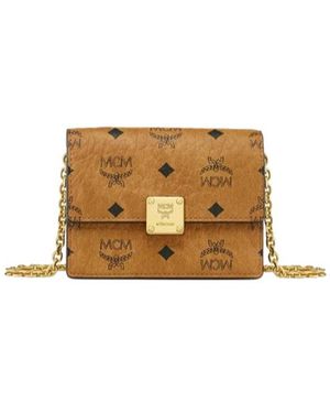 MCM Aren Visetos Chain Link Wallet - Metallic