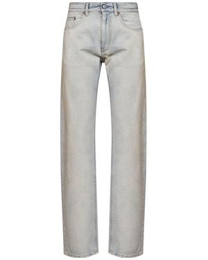 MM6 by Maison Margiela Logo Patch Jeans - Grey
