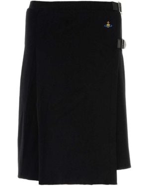 Vivienne Westwood Alex Kilt Pleated Trousers - Black
