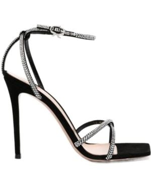 Gianvito Rossi Embellished Heeled Sandals - Metallic