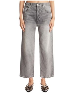 RE/DONE Loose Crop Jeans - Gray
