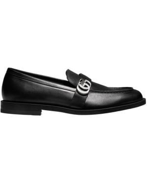 Gucci Loafer With Double G - Black