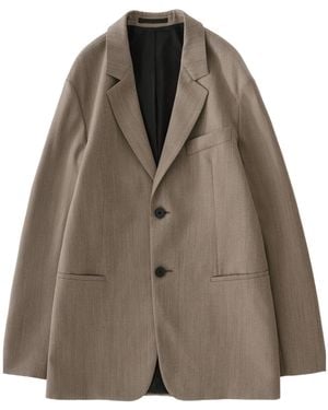 Studio Nicholson Single-Breasted Blazer - Brown