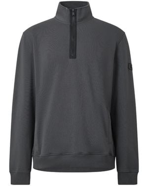 Barbour Quarter-Zip Stand Collar Sweatshirt - Gray