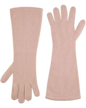 Max Mara Lightweight Knit Gloves - Pink
