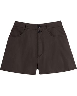 Lemaire Cotton Shorts - Black