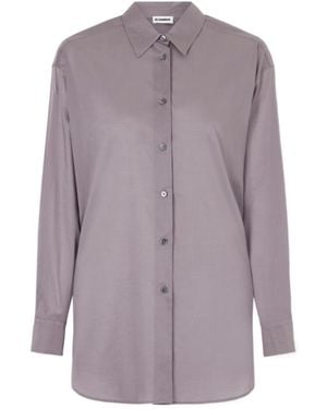 Jil Sander Muslin Oversized Shirt - Purple