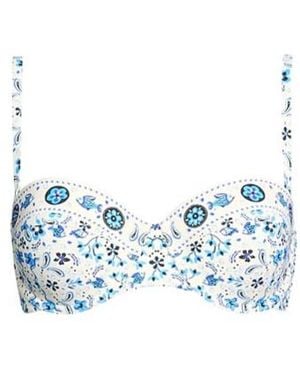 Tory Burch Multicolor Bikini Tops - Blue