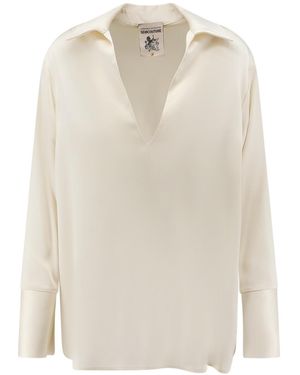 Semicouture V-Neck Shirt - White