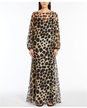 Max Mara Studio Pioppo Long Dress in Red | Lyst