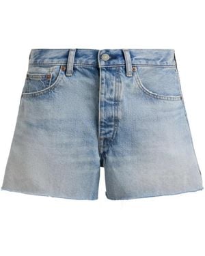 Polo Ralph Lauren Raw-Hem Denim Shorts - Blue