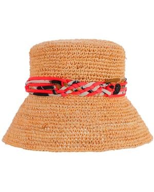 Maison Michel Axel Woven Bucket Hat - Orange
