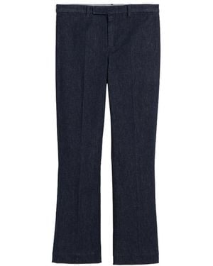 Max Mara 'S High Waist Cropped Jeans - Blue