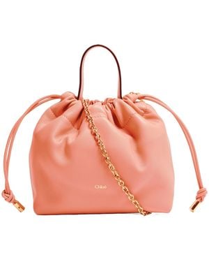Chloé Icons Logo Shoulder Bag - Pink