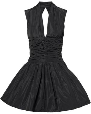 Patou Pleated Detail Dress - Black