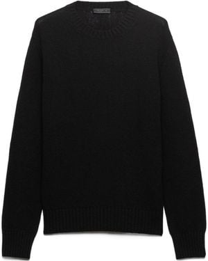 Prada Wool And Cashmere Crew-Neck Jumper - Black