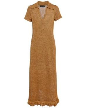 Proenza Schouler Tassel-Trimmed Midi Dress - Natural