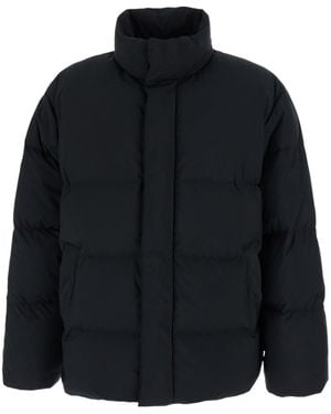 Saint Laurent Quilted High-Neck Jacket - Black