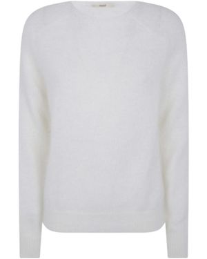 Nuur Crew Neck Sweater - White
