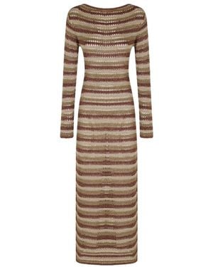 MC2 Saint Barth Knitted Dress - Natural