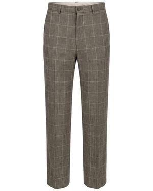 Gucci Logo-Patch Tailored Trousers - Grey