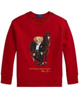 Ralph Lauren Graphic-Print Sweatshirt - Red