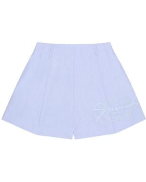 Givenchy High Waisted Shorts - Blue