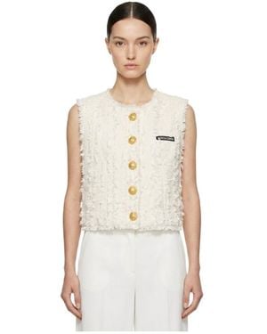 Marissa Chiara Sleeveless Vest - White