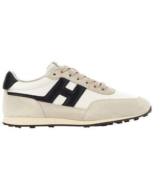 Hogan Lace-Up Trainers - White