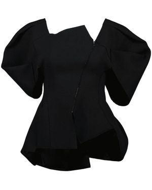 KHAITE Quan Crepe Top - Black