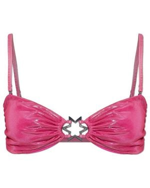 MISBHV Star-Plaque Bikini Top - Pink