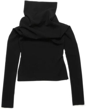 Acne Studios Laminated Turtleneck Sweater - Black