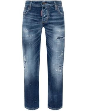 DSquared² Jenna Distressed Jeans - Blue