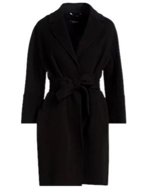 Max Mara Minimalist Wool Coat - Black