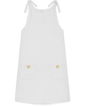 Celine Trapeze Mini Dress - White