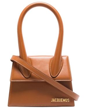 Jacquemus Logo Strap Satchel - Brown