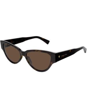 Bottega Veneta Eyewear Cat-Eye Sunglasses - White