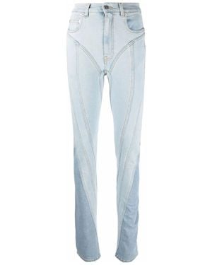 Mugler High-Waisted Skinny Jeans - Blue