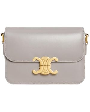 Celine Flap Shoulder Bag - Gray