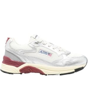 Autry Hyperway Metallic Trainers - White